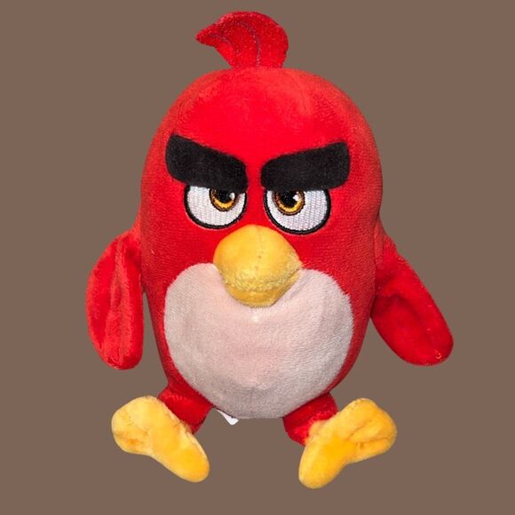 2015/16 Rovio Red Angry Birds Terrence Stuffed Animal 6" Plush - Picture 1 of 3
